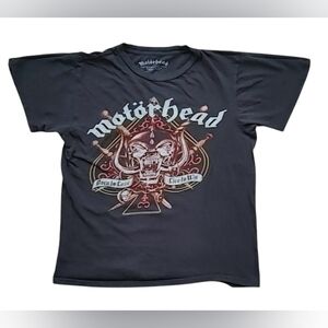 Motorhead 2019 Born To Lose Live To Win T-Shirt Small Black Cropped Band Tee